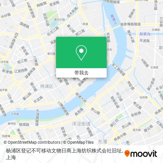 杨浦区登记不可移动文物日商上海纺织株式会社旧址地图
