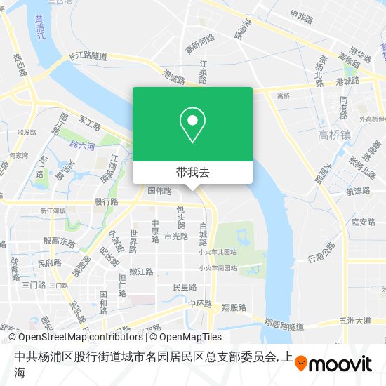 中共杨浦区股行街道城市名园居民区总支部委员会地图