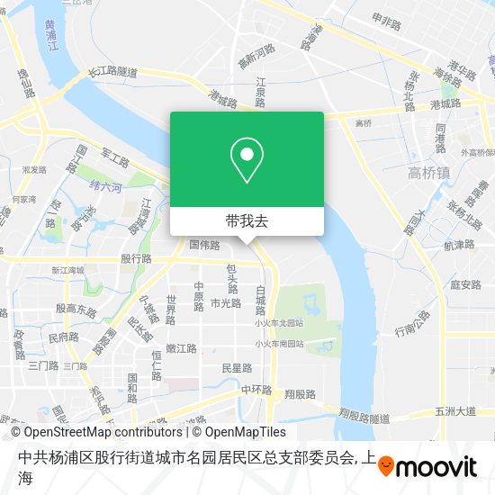 中共杨浦区股行街道城市名园居民区总支部委员会地图