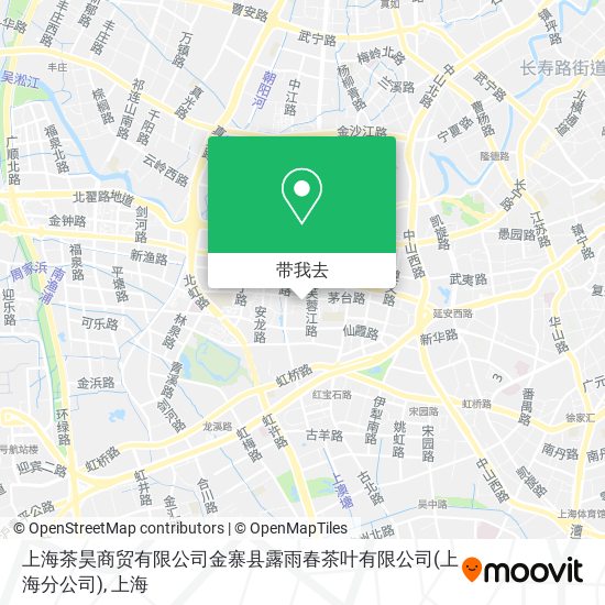 上海茶昊商贸有限公司金寨县露雨春茶叶有限公司(上海分公司)地图