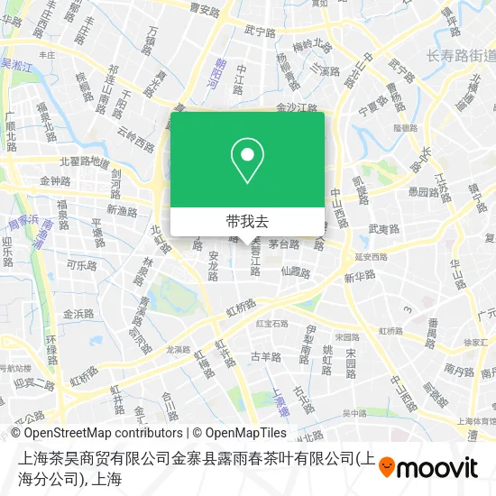 上海茶昊商贸有限公司金寨县露雨春茶叶有限公司(上海分公司)地图