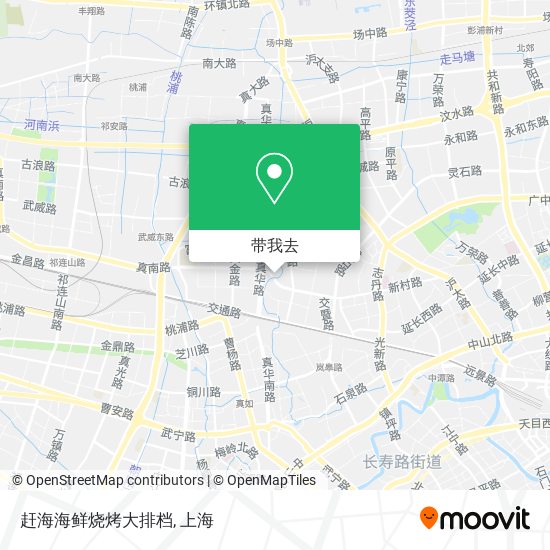 赶海海鲜烧烤大排档地图
