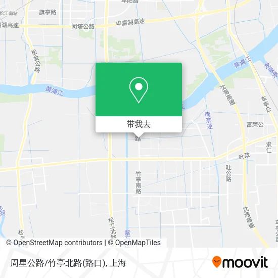 周星公路/竹亭北路(路口)地图