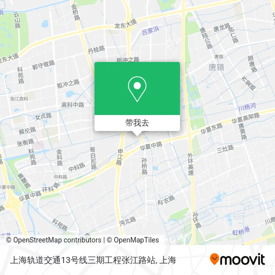 上海轨道交通13号线三期工程张江路站地图