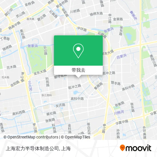 上海宏力半导体制造公司地图
