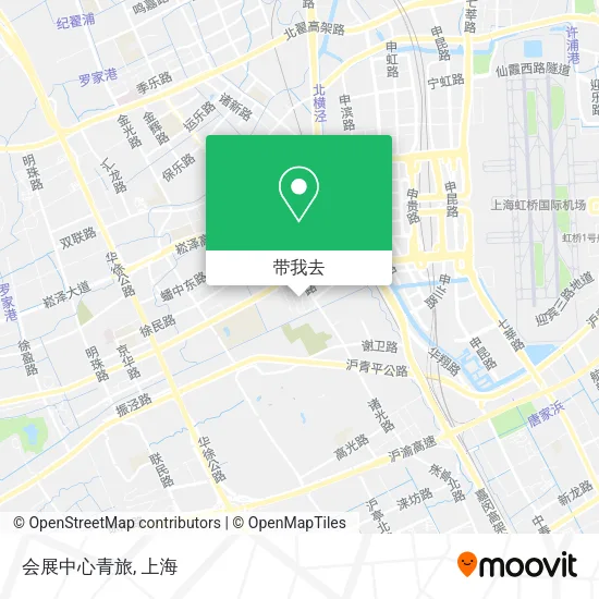 会展中心青旅地图