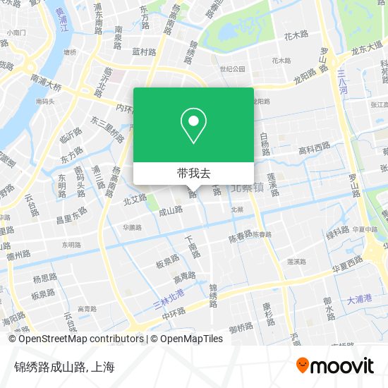 锦绣路成山路地图