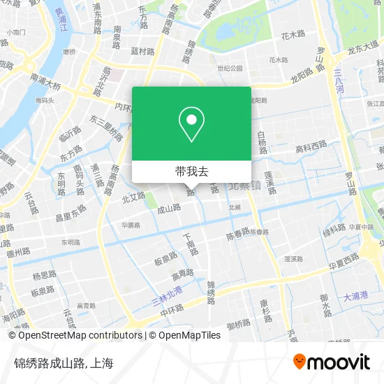 锦绣路成山路地图