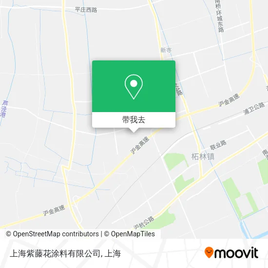 上海紫藤花涂料有限公司地图