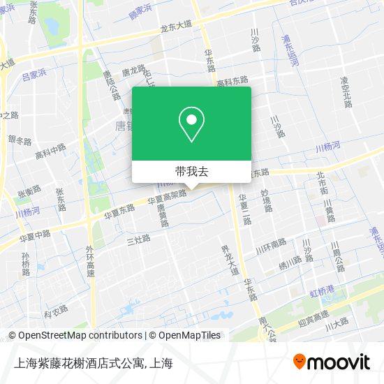 上海紫藤花榭酒店式公寓地图