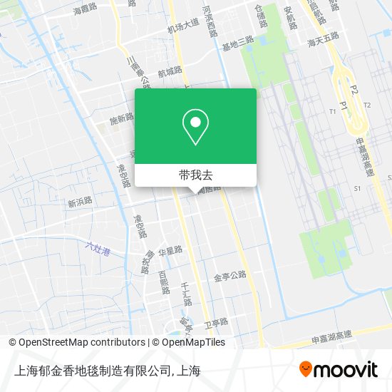 上海郁金香地毯制造有限公司地图