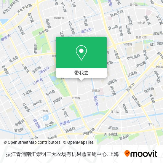 振江青浦南汇崇明三大农场有机果蔬直销中心地图