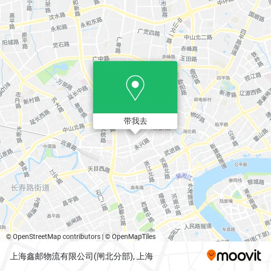 上海鑫邮物流有限公司(闸北分部)地图