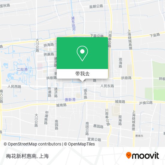 梅花新村惠南地图