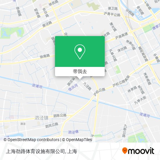上海劲路体育设施有限公司地图