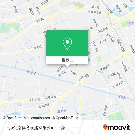上海劲路体育设施有限公司地图