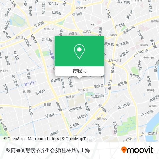秋雨海棠酵素浴养生会所(桂林路)地图