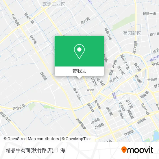 精品牛肉面(秋竹路店)地图