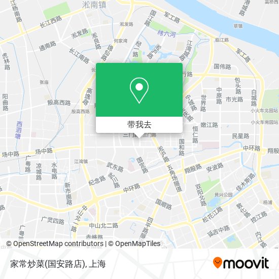 家常炒菜(国安路店)地图