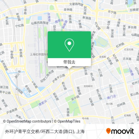 外环沪青平立交桥/环西二大道(路口)地图