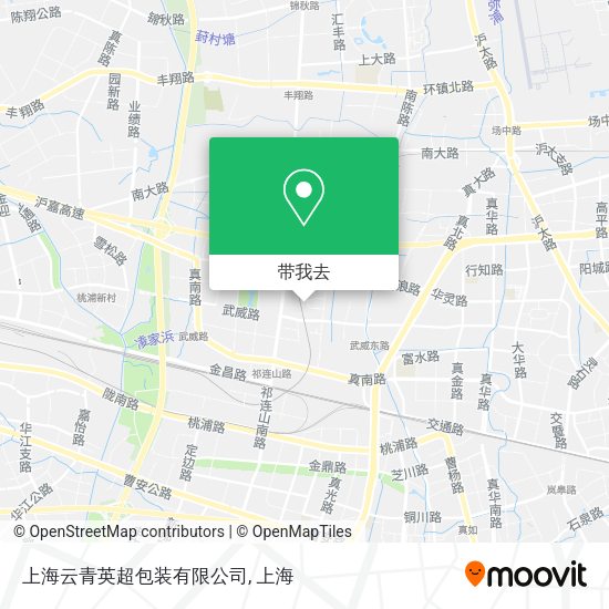 上海云青英超包装有限公司地图