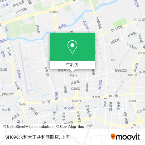 SH096永和大王共和新路店地图