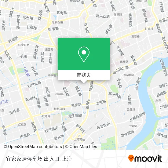 宜家家居停车场-出入口地图