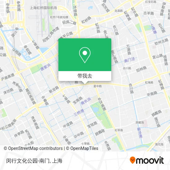 闵行文化公园-南门地图