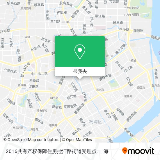 2016共有产权保障住房控江路街道受理点地图