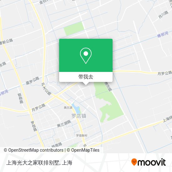 上海光大之家联排别墅地图