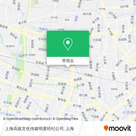 上海高娱文化传媒明星经纪公司地图
