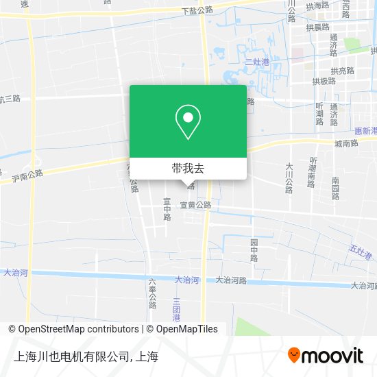 上海川也电机有限公司地图