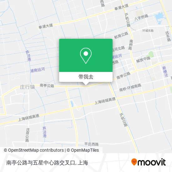 南亭公路与五星中心路交叉口地图