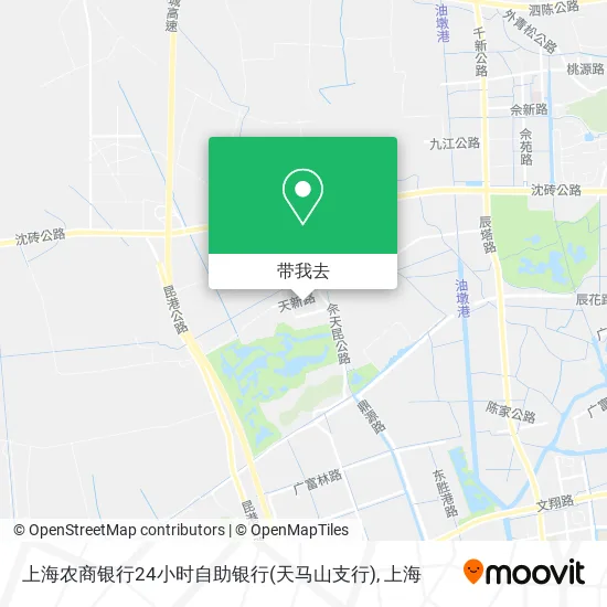 上海农商银行24小时自助银行(天马山支行)地图