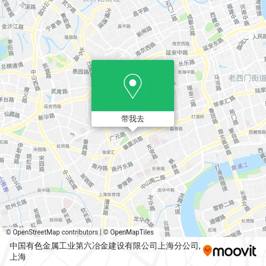 中国有色金属工业第六冶金建设有限公司上海分公司地图