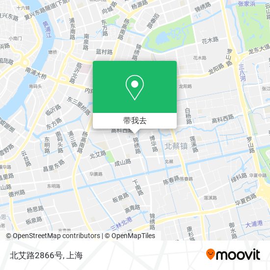 北艾路2866号地图