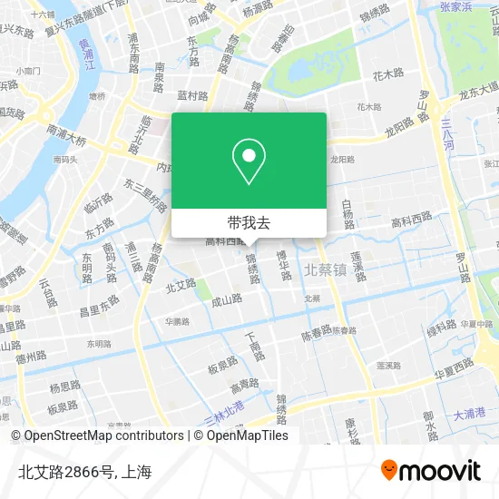北艾路2866号地图