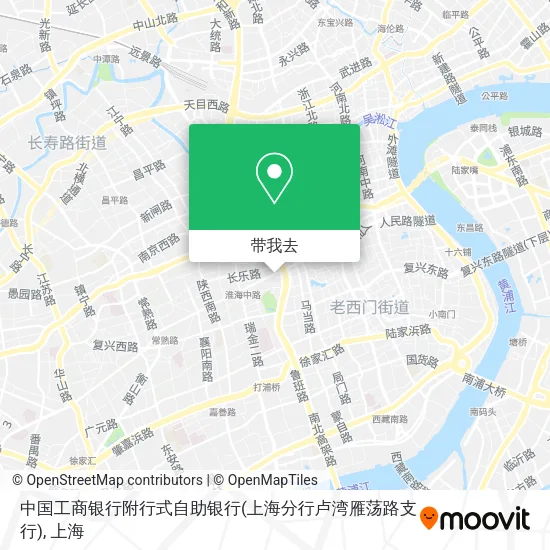 中国工商银行附行式自助银行(上海分行卢湾雁荡路支行)地图