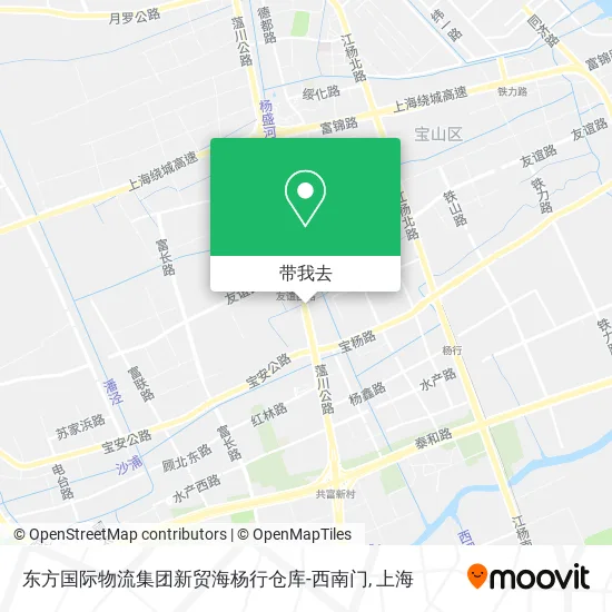 东方国际物流集团新贸海杨行仓库-西南门地图