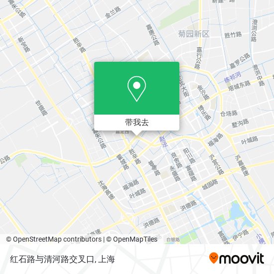 红石路与清河路交叉口地图