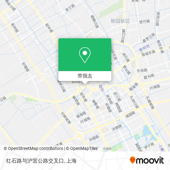 红石路与沪宜公路交叉口地图