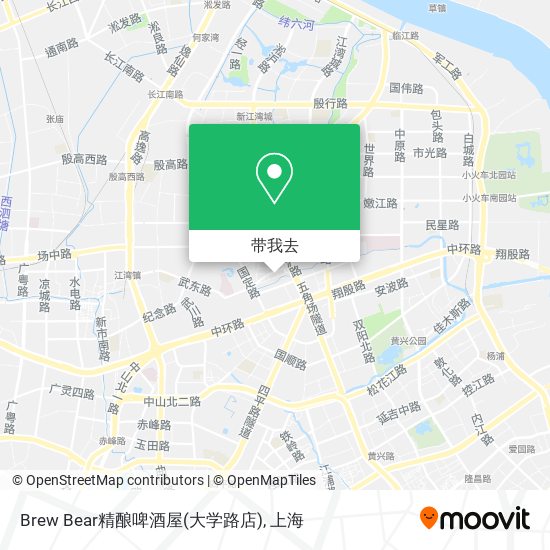 Brew Bear精酿啤酒屋(大学路店)地图