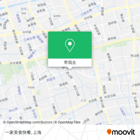 一家美食快餐地图