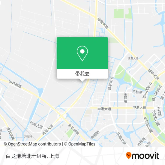 白龙港塘北十组桥地图
