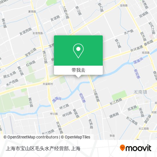 上海市宝山区毛头水产经营部地图