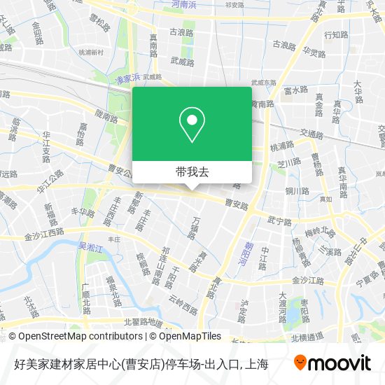 好美家建材家居中心(曹安店)停车场-出入口地图