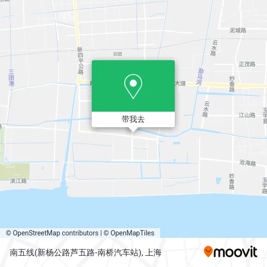 南五线(新杨公路芦五路-南桥汽车站)地图
