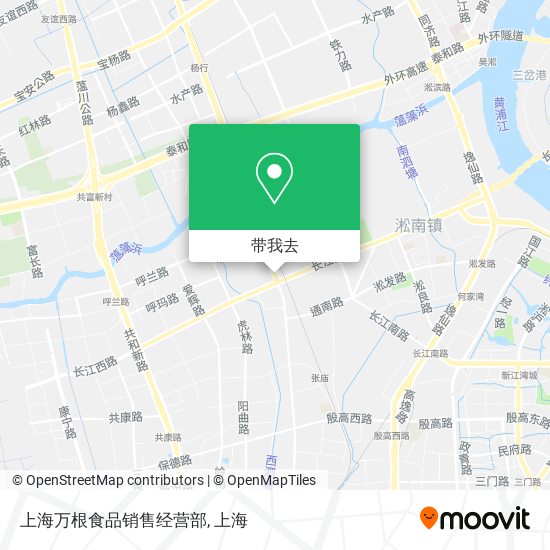 上海万根食品销售经营部地图