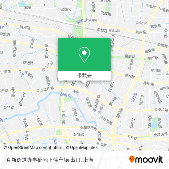 真新街道办事处地下停车场-出口地图