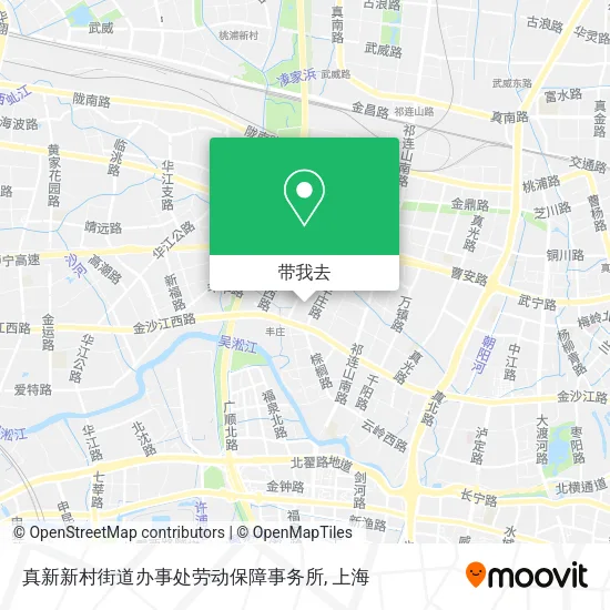 真新新村街道办事处劳动保障事务所地图